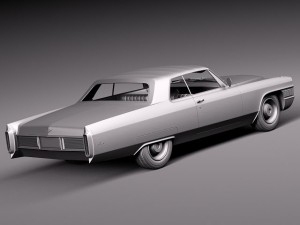 Cadillac Deville 1965 Convertible Modèle 3D