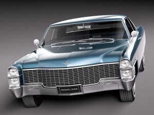 Cadillac Deville Coupe 1965 3D Модель