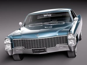 Cadillac Deville Coupe 1965 3D Model