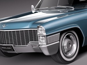 Cadillac Deville Coupe 1965 3D Модель