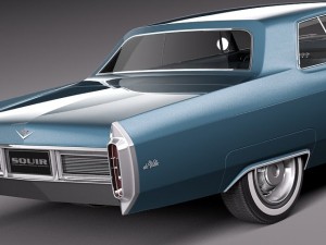 Cadillac Deville Coupe 1965 3D Модель