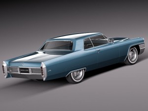 Cadillac Deville Coupe 1965 3D Модель