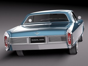 Cadillac Deville Coupe 1965 3D Модель