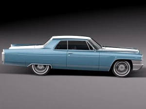 Cadillac Deville Coupe 1965 3D Model
