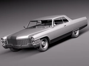 Cadillac Deville Coupe 1965 3D Model