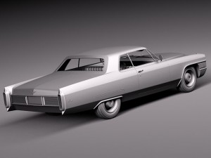 Cadillac Deville Coupe 1965 3D Модель
