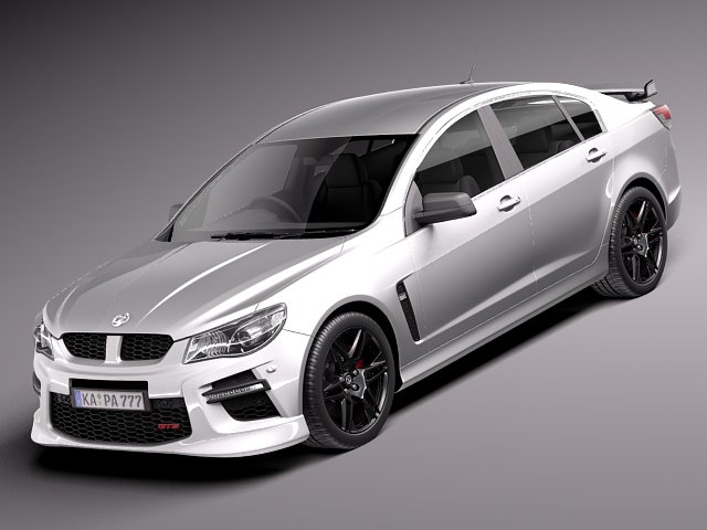 Vauxhall VXR8 2014 3D Model .c4d .max .obj .3ds .fbx .stl .blend 