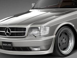 Mercedes-Benz W126 560 sec AMG 1991 3D Model