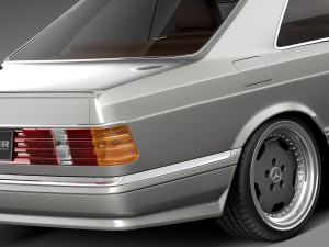 Mercedes-Benz W126 560 sec AMG 1991 3D Model