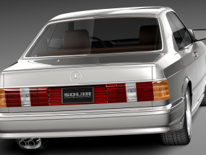 Mercedes-Benz W126 560 sec AMG 1991 3D Model