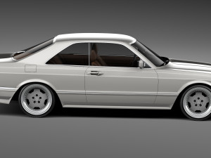 Mercedes-Benz W126 560 sec AMG 1991 3D Model