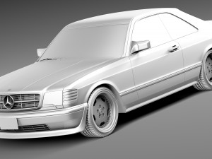 Mercedes-Benz W126 560 sec AMG 1991 3D Model