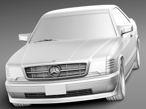 Mercedes-Benz W126 560 sec AMG 1991 3D Model