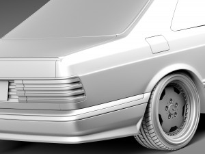 Mercedes-Benz W126 560 sec AMG 1991 3D Model