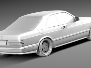 Mercedes-Benz W126 560 sec AMG 1991 3D Model