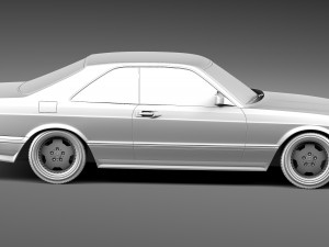 Mercedes-Benz W126 560 sec AMG 1991 3D Model
