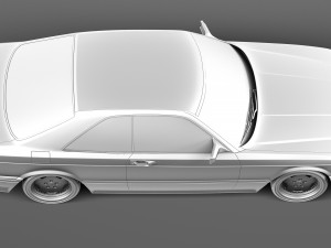 Mercedes-Benz W126 560 sec AMG 1991 3D Model