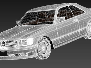 Mercedes-Benz W126 560 sec AMG 1991 3D Model