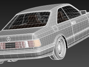 Mercedes-Benz W126 560 sec AMG 1991 3D Model
