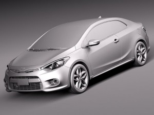 Kia Forte Koup 2014 3D 模型