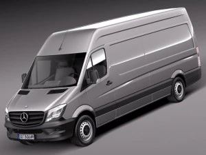 Mercedes-Benz Sprinter largo alto 2014 Modelo 3D