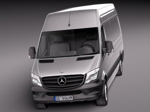 Mercedes-Benz Sprinter Long High 2014 Modelo 3D