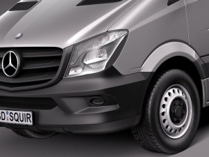 Mercedes-Benz Sprinter Long High 2014 Modelo 3D
