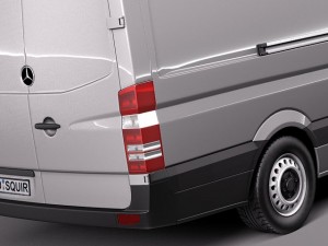 Mercedes-Benz Sprinter Long High 2014 Modelo 3D
