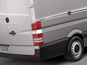 Mercedes-Benz Sprinter Long High 2014 3D Model