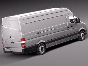 Mercedes-Benz Sprinter Long High 2014 Modelo 3D