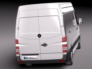 Mercedes-Benz Sprinter Long High 2014 Modelo 3D
