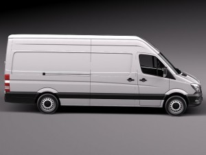 Mercedes Benz Sprinter Long High 2014 3D in 3DExport