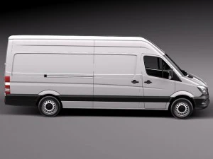 Mercedes-Benz Sprinter Long High 2014 3D Model