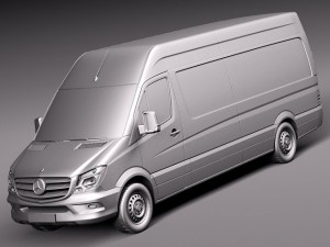 Mercedes-Benz Sprinter Long High 2014 Modelo 3D