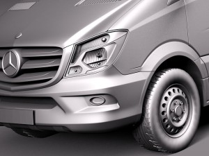 Mercedes-Benz Sprinter Long High 2014 Modelo 3D