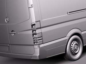 Mercedes-Benz Sprinter Long High 2014 Modelo 3D