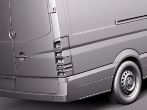 Mercedes-Benz Sprinter Long High 2014 3D Model