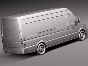 Mercedes-Benz Sprinter Long High 2014 Modelo 3D