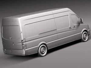 Mercedes-Benz Sprinter Long High 2014 3D Model