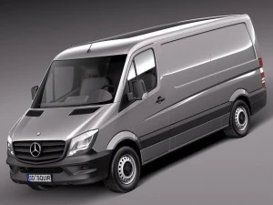 Mercedes-Benz Sprinter Curto Baixo 2014 Modelo 3D