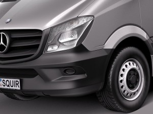 Mercedes-Benz Sprinter Short Low 2014 3D Model