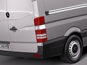 Mercedes-Benz Sprinter Short Low 2014 3D Model