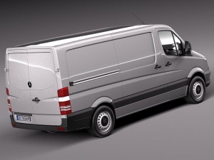 Mercedes-Benz Sprinter Short Low 2014 3D Model