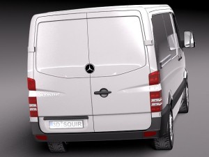 Mercedes-Benz Sprinter Short Low 2014 3D Model