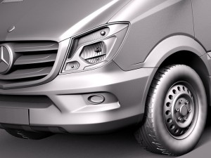 Mercedes-Benz Sprinter Short Low 2014 3D Model