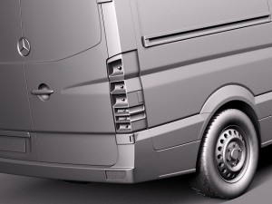 Mercedes-Benz Sprinter Short Low 2014 3D Model