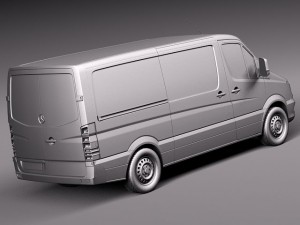 Mercedes-Benz Sprinter Short Low 2014 3D Model