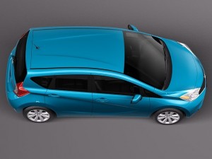 Nissan Versa 2014 USA 3D Модель