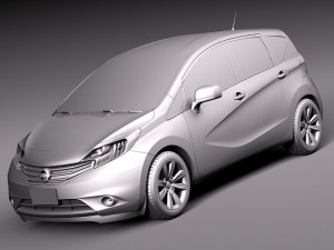 Nissan Versa 2014 USA 3D Модель