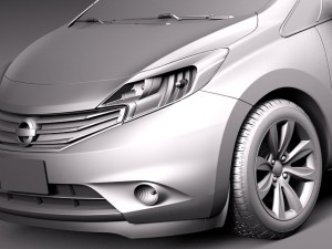 Nissan Versa 2014 USA 3D Модель